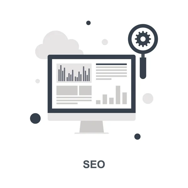 Search Engine Optimization ícone conceito — Vetor de Stock
