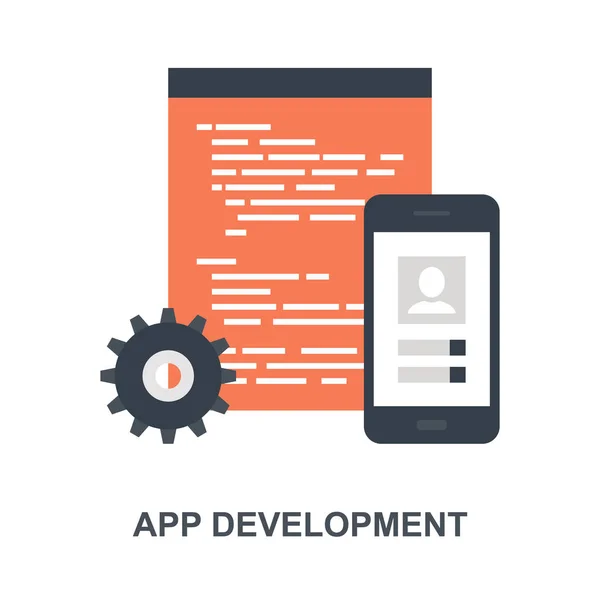 Icône de développement d'applications Concept — Image vectorielle