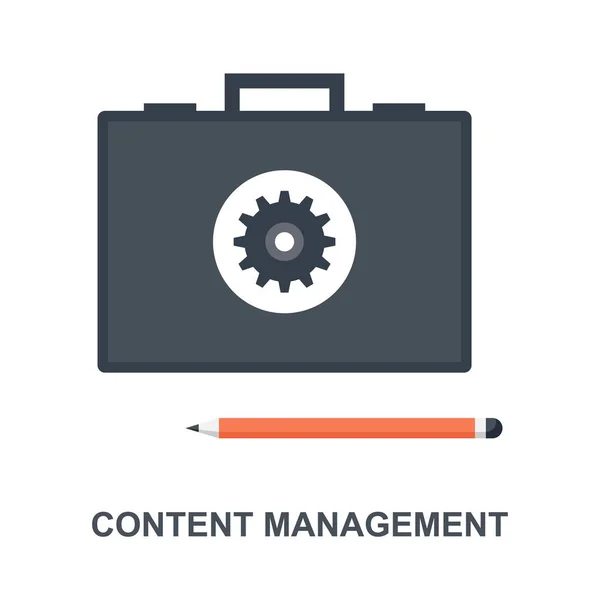 Content Management Icon Konzept — Stockvektor