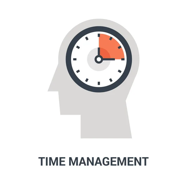 时间管理图标概念 — 图库矢量图片