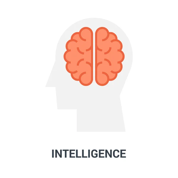 Concepto de icono de inteligencia — Archivo Imágenes Vectoriales