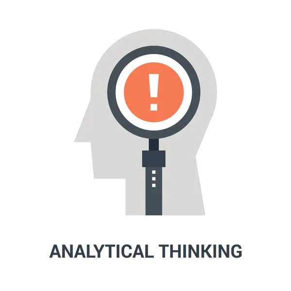 Concepto de icono de pensamiento analítico — Archivo Imágenes Vectoriales