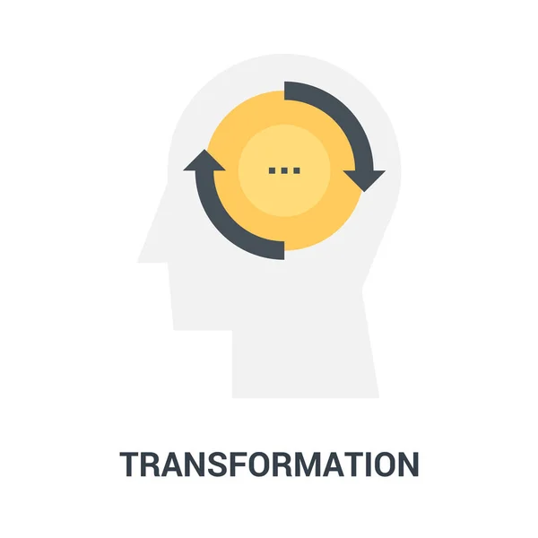 Concepto de icono de transfrormación — Archivo Imágenes Vectoriales