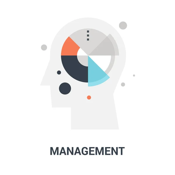 Konzept der Management-Ikone — Stockvektor