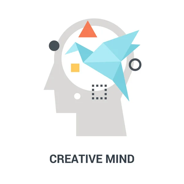 Creative mind icon concept — Stock Vector