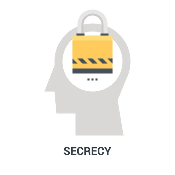 Secrecy icon concept — Stock Vector