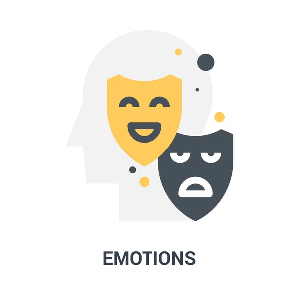 Conceito ícone emoções — Vetor de Stock
