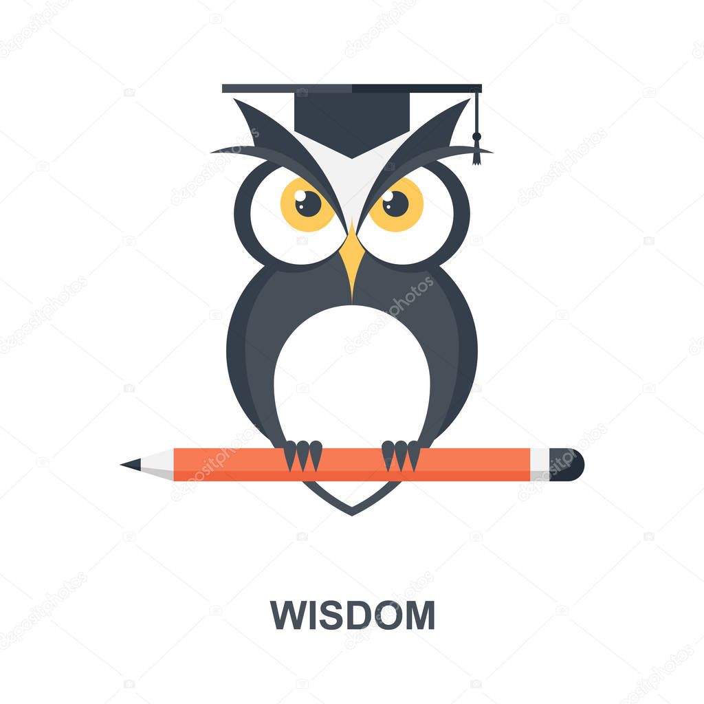 Wisdom icon concept