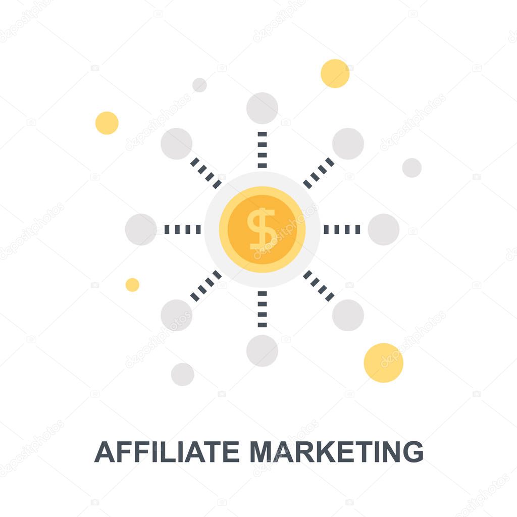 Affiliate Marketing icon concept