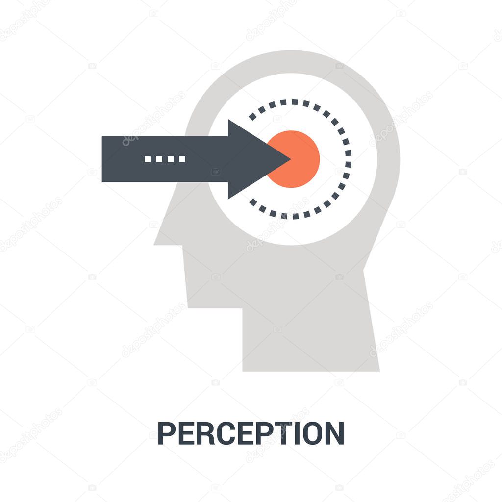 Abstract vector illustration of perception icon concept