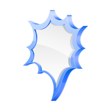 Konuşma balonu konseptinin yüksek detaylı illüstrasyonu