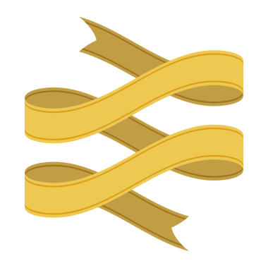 Beyaz arkaplanda izole edilmiş antika retro kurdele tasviri