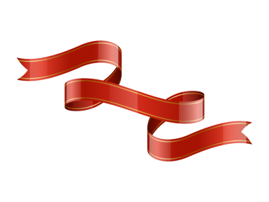 Beyaz arkaplanda izole edilmiş kırmızı kurdele tasviri