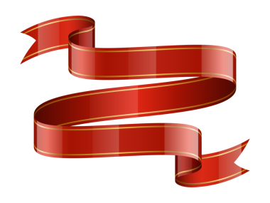 Beyaz arkaplanda izole edilmiş kırmızı kurdele tasviri