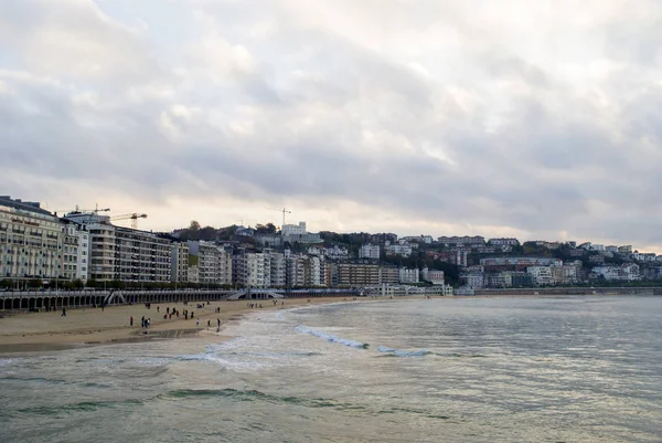 View San Sebastian Beach Spain — Stock Photo, Image