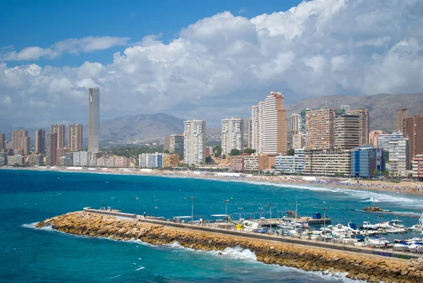 View of benidorm,Spain, in summer — Stock Photo, Image