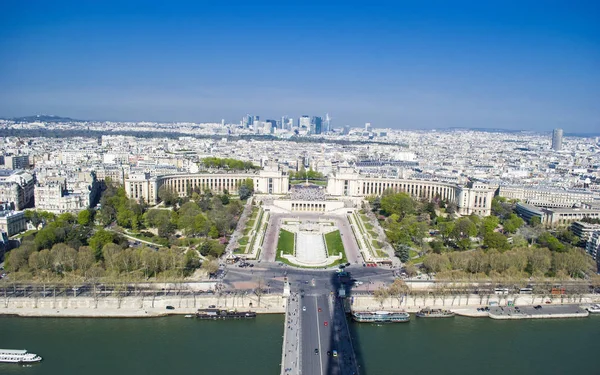 Légifotó a Trocadero-ról, Párizs — Stock Fotó