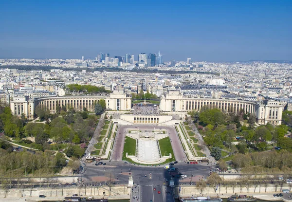Légifotó a Trocadero-ról, Párizs — Stock Fotó