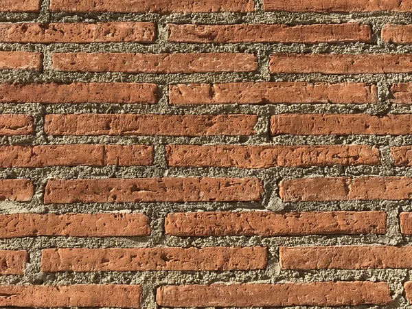 Full Frame Brick Cement Wall Day Light Using Background Montage — Stock Photo, Image