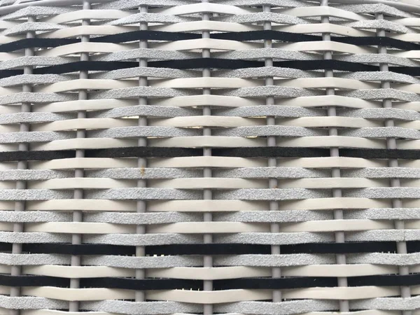 düz siyah beyaz plastik uzun çizgiler olarak için arka plan kullanarak desen hasır örgü