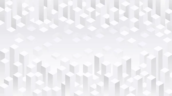 White Geometric Blocks Vector Texture Background — Stock Vector
