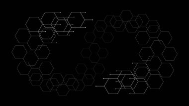 düz minimalizm altıgen Teknik desen arka plan
