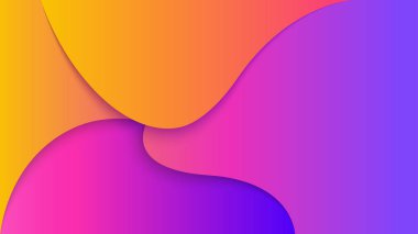 Stil renkli hareketli dalga soyut desen vektör arka plan kağıt kesme