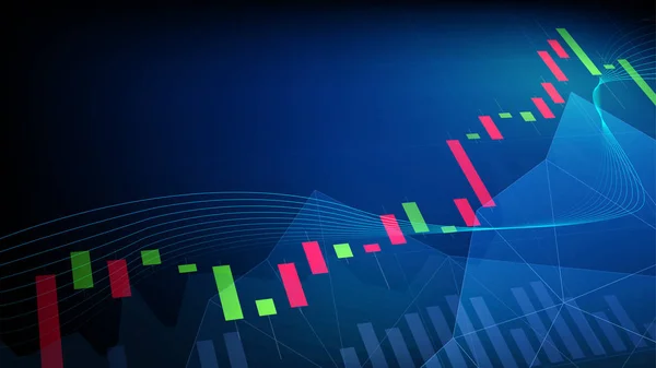 Borsa mum çubuk grafik arka planı
