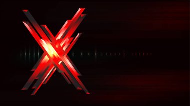 kırmızı x hedef işareti ışık soyut