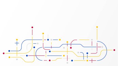 Dijital geometrik veri ağ öğelerinin arka plan