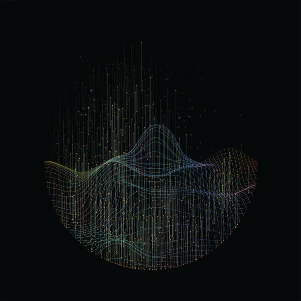 Fondo abstracto de tecnología de Big data — Archivo Imágenes Vectoriales