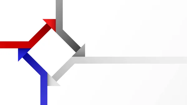 Flödesdiagram för pilprocess — Stock vektor