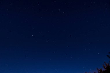 Gece yıldızlı gökyüzü, büyük ve küçük ayı takımyıldızları