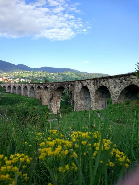 Altes Viadukt Sommer — Stockfoto