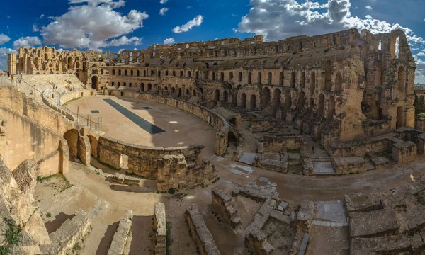 Ruïnes Van Het Amfitheater Van Jem Een Unesco World Heritage — Stockfoto