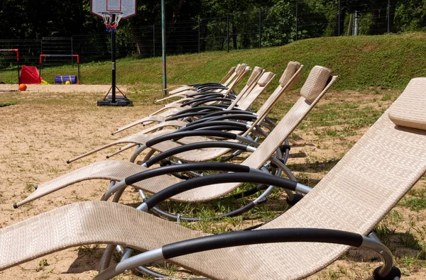 Rekreációs Terület Egy Városi Parkban Nyár Szabadidő — Stock Fotó