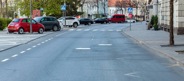 2020 Vilna Lituania Calle Ciudad Vacía Durante Brote Covid — Foto de Stock