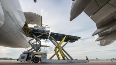 Hava kargo lojistik - zaman atlamalı için kargo yük
