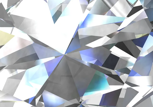 Diamond Realistyczne Tekstury Zamknij Się Ilustracja — Zdjęcie stockowe