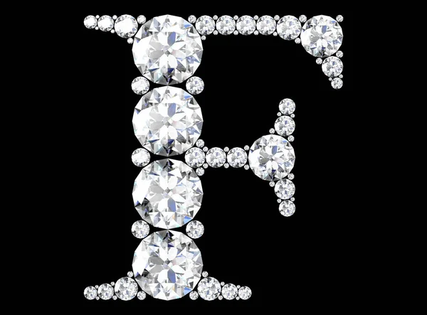 Diamond Letters Gemstones High Resolution Image — Stock Photo, Image