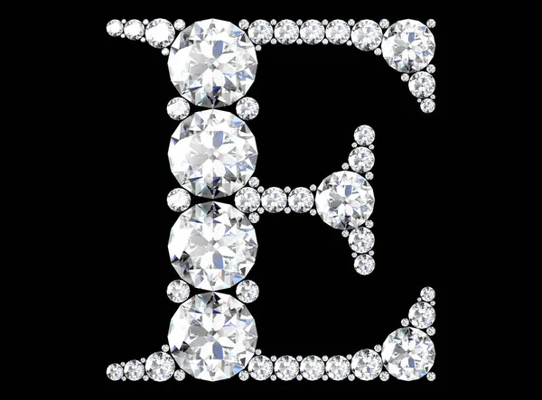 Diamond Letters Gemstones High Resolution Image — Stock Photo, Image