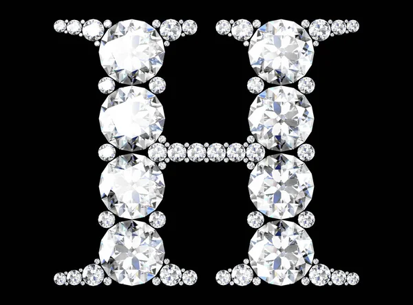 Diamond Letters Gemstones High Resolution Image — Stock Photo, Image