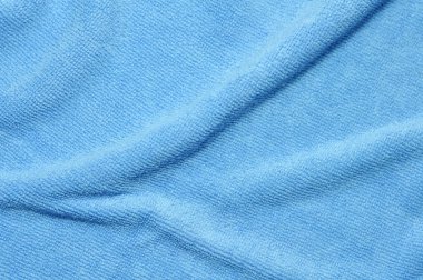 Fotoğraf mavi dalga mikrofiber kumaş doku