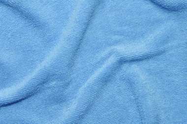 Fotoğraf mavi dalga mikrofiber kumaş doku
