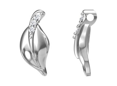 Beyaz arka plan .3d işleme üzerinde izole kolye