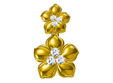 Beyaz arka plan .3d işleme üzerinde izole kolye