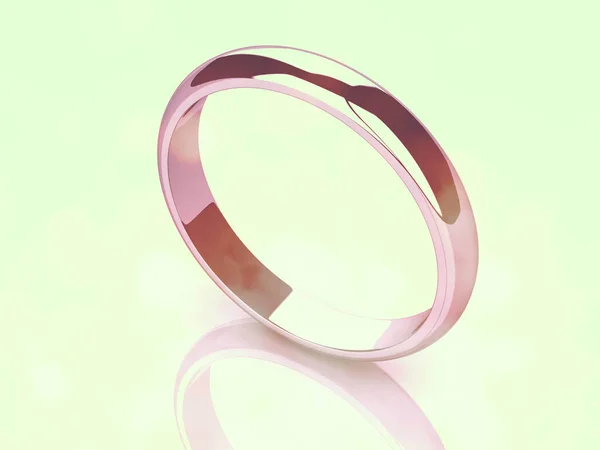 結婚指輪.愛のしるしファッションジュエリー.3Dレンダリング — ストック写真