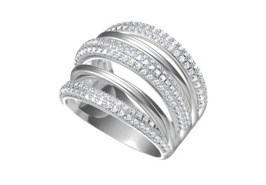 Elması olan alyans. Aşk işareti. Moda takılar. 3D Ren