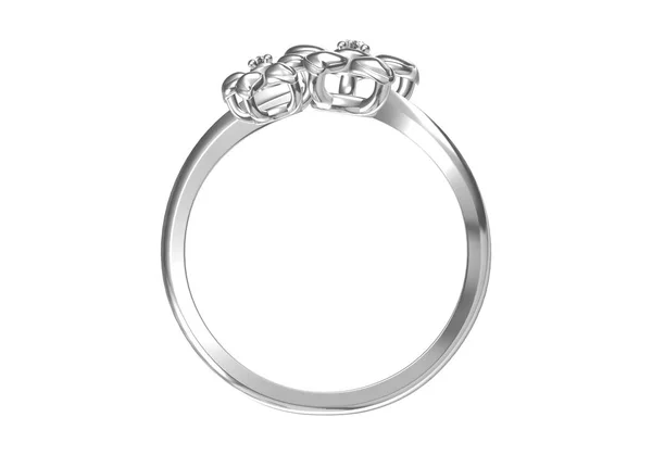 Обручальное кольцо с бриллиантом. Знак любви. Модные украшения. — стоковое фото