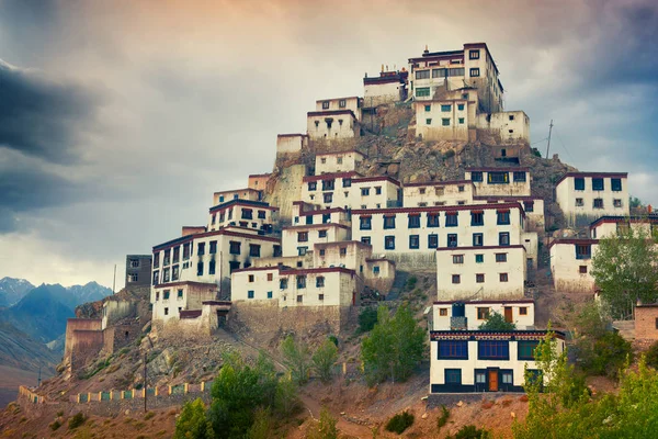 Chiave Gompa Monastero Buddista Tibetano Nella Valle Spiti Himachal Pradesh — Foto Stock